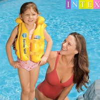 Gilet de natation gonflable pour enfant INTEX 58660 jaune, veste de sauvetage pour enfants, flotteur pour piscine, flotteur gonflable pour l'eau
