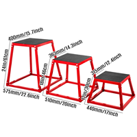 Plataforma Pliométrica para Ejercicios de Fitness - Caja de Salto de 12/18/24 Pulgadas para Entrenamiento Pliométrico