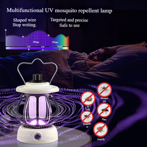 Venta al por mayor Trampa <span class=keywords><strong>para</strong></span> insectos voladores sin zapping Trampas <span class=keywords><strong>para</strong></span> <span class=keywords><strong>moscas</strong></span> de frutas Trampa <span class=keywords><strong>para</strong></span> <span class=keywords><strong>moscas</strong></span> recargable 3 en 1 UV Mosquito Killing Camping Lighting - Product Image 3