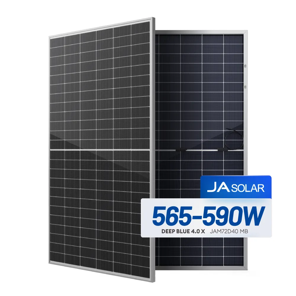 JA פאנל סולארי מונו בעל עוצמה גבוהה 585 וואט 580 וואט 575 וואט פאנלים מונו-גבישיים סולארי אירופה מלאי