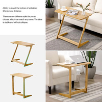 Grossiste Table d'appoint en forme de C pour boissons, collations, plateau de télévision Table d'appoint en forme de C pour salon et chambre à coucher