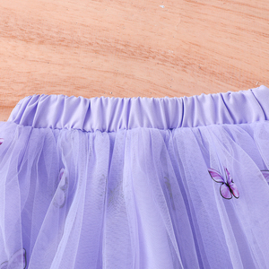 ชุดเสื้อผ้าเด็กผู้หญิงแบบสามชิ้นลายสก็อตสไตล์พรีปปี้ ซักได้ เสื้อแขนยาว เสื้อแขนกุด กางเกงขาสั้นผ้าตาข่าย - Product Image 5