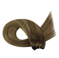 Extensions de cheveux pour femme de haute qualité, cheveux humains naturels, texture lisse, mèches blondes pour usage quotidien, événements et salons