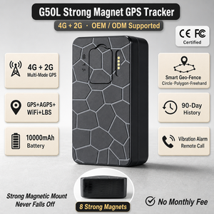 365GPS Dernier modèle G50L 10000mah Traceur GPS sans fil étanche 4G + 2G à aimant puissant pour Véhicule/ Voiture/ Actifs/ <span class=keywords><strong>Taxi</strong></span>/ Flottes - Product Image 1