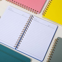 Cuaderno Espiral A5 con Cubierta Impermeable de PP, 80gsm, Impresión de Logotipo Personalizado, Suministros de Oficina, Papelería Escolar, Diario