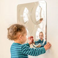 Juguetes para Necesidades Especiales, Espejo de Burbujas Sensorial para Pared, Estimulación Visual Interactiva, Juego de Espejos Convexos Acrílicos para Salas de Juego Infantiles
