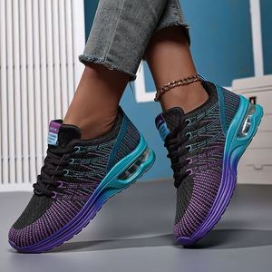 Zapatillas Deportivas Formales con Cordones Blancas/Rojas para Mujer, Transpirables, con Estampado a Cuadros, para Todas las Temporadas, con Cadenas, a la Moda - Product Image 5