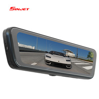 Sinjet 8.2 pouces écran tactile rétroviseurs d'angle mort Dash Cam avant et arrière voiture boîte noire caméra double objectif Dash Cam pour Lambo
