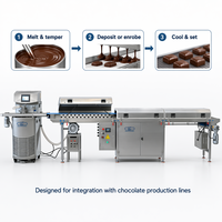 Machine à tempérer le chocolat 25/60/100L |   Cuve de fusion SS304 |   Contrôle numérique de la température |   pour les petites et moyennes usines