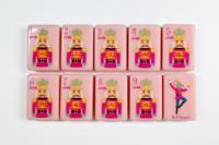 Jeu de Mahjong Américain Casse-Noisette Ballet 4 couches 160 pièces Luxe Moderne Couche Unique Tuiles de Mahjong en Acrylique Rose Personnalisées pour Noël