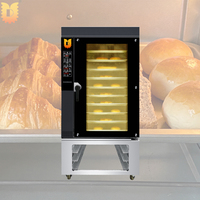 Four à convection à air chaud numérique automatique 10/12 plateaux en acier inoxydable, électrique et gaz, certifié CE, haute performance
