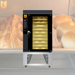 Four à convection numérique 10/12 plateaux en acier inoxydable, électrique ou à gaz, à circulation d'air chaud, pour boulangerie industrielle - Product Image 2