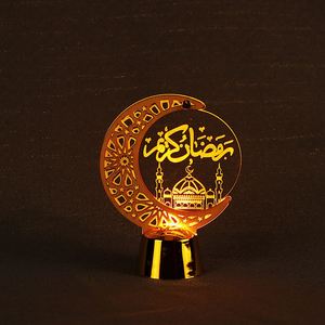 Nueva Lámpara LED de Noche con Diseño de Eid Mubarak, Eid Al Fitr, con Luz Nocturna Acrílica Luminosa, Decoración LED Acrílica con Forma de Luna de Ramadán - Product Image 4