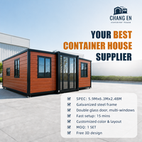 Maison conteneur extensible de luxe, résidence mobile sécurisée, logement de bureau modulaire, idéale pour les sites de camping et de vacances
