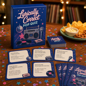 Juego de Cartas de Preguntas sobre Música ZS-PC0175 de Diseño Original, Juego de Cartas de Preguntas sobre Letras de Canciones POP, Caja de Juego de Cartas para Fiestas - Product Image 2