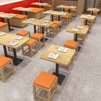Ensemble de sièges en cuir PU double face modernes pour restaurant, hôtel, bar, banquette rembourrée, table et chaises pour restauration rapide