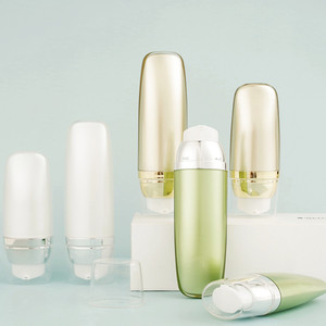 Acrylique Flat Airle 15ml 30ml 50ml Crème de soin de la peau, crème de soin soleil Soins personnels en plastique - Product Image 5
