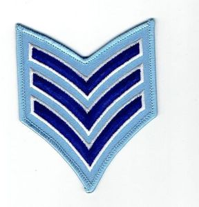 Chất lượng cao cấp Chevron trung sĩ biểu tượng thêu biểu tượng các bản vá lỗi Twill vải quần áo phụ kiện tất cả các ngôi sao biểu tượng Đài Loan - Product Image 5