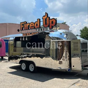 Carrito de Comida Móvil para Exteriores, Estándar Europeo, para Venta de Hamburguesas, Tacos, Papas Fritas y Otros Snacks - Product Image 1