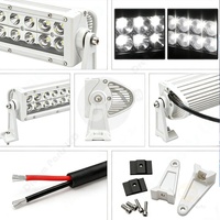 Barre lumineuse LED super lumineuse 160W 20 pouces 10800LM, faisceau combiné spot et large, IP68, pour bateau, SUV, VTT, éclairage de conduite tout-terrain