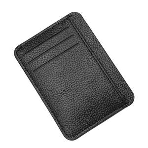 Nouveau produit Explosion Portable Slim Ultra-mince petit changement Bus Pass cuir porte-<span class=keywords><strong>carte</strong></span> <span class=keywords><strong>bancaire</strong></span> portefeuille - Product Image 1