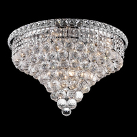 Lustre de plafond en cristal de luxe, lampe pour chambre à coucher, couloir, éclairage rond Empire à montage encastré