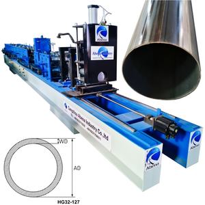 Machine de formage de tubes ronds et carrés en acier galvanisé <span class=keywords><strong>pour</strong></span> <span class=keywords><strong>la</strong></span> fabrication de tuyaux de drainage et de gouttières, machine de formage de tubes à joint de blocage/soudure - Product Image 1