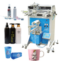 Máquina de Serigrafía Semiautomática para Vasos y Botellas de Plástico