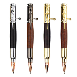 Neues Design Messing Holzgriff Metall-Kugelschreiber, Kreativer Geschenkstift, Gravierbares Logo, Gewehrkugel-Kugelschreiber - Product Image 1