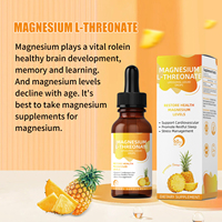 Complément alimentaire liquide de L-thréonate de magnésium OEM pour compléter le magnésium, aide à réguler l'équilibre acido-base