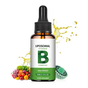 Vitamin B Complex Liquid Liposomal vitamin B Complex Drops contain Folic Acid and Biotin to Support Immune and energy for adults