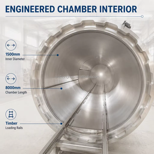 <span class=keywords><strong>Autoclave</strong></span> industriel pour le traitement du <span class=keywords><strong>bois</strong></span> avec chambre d'imprégnation sous vide haute pression et construction robuste - Product Image 3
