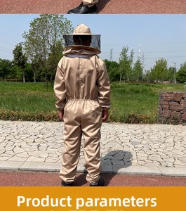 Combinaison de protection apicole une pièce, épaisse, anti-piqûres, pour la collecte du miel et l'inspection des abeilles - Product Image 6