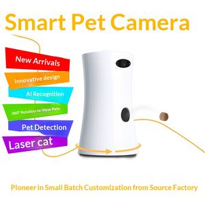 Distributeur intelligent d'aliments pour animaux de compagnie, directement de l'usine, pour chiens et chats, caméra HD rotative à 360°, communication vocale, application de contrôle à distance, en plastique, rechargeable, élégant - Product Image 5