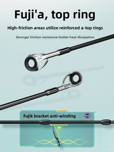 TRY&V <span class=keywords><strong>SPIRIT</strong></span> PRO – Moulinet spinning à action moyenne-rapide <span class=keywords><strong>et</strong></span> longue portée, canne à pêche polyvalente à poignée droite pour leurres - Product Image 3