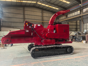 Broyeur de bois forestier hydraulique diesel en acier avec boîte de vitesses et moteur - Product Image 4