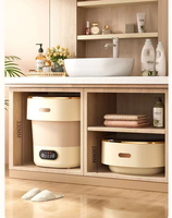 Mini lave-linge électrique pliable en plastique pour la maison, capacité de 13 L, adapté aux dortoirs, pour les vêtements de bébé et les sous-vêtements