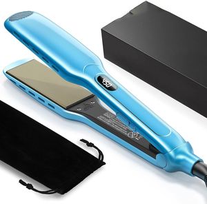 500 Degree LED <b>Electric</b> Titanium Flat Iron Professional Salon <b>Portable</b> Hair Straightener Dual Wet/Dry Household Hotel 1 Year - Product Image 1