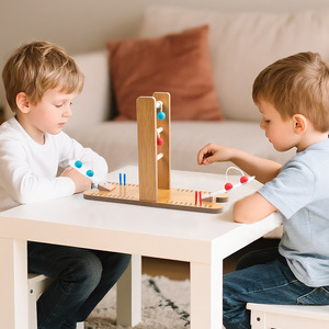 Mini scala in legno Set da Golf <span class=keywords><strong>per</strong></span> adulti e <span class=keywords><strong>bambini</strong></span> Puzzle interattivo <span class=keywords><strong>per</strong></span> genitore-bambino fascia di età da <span class=keywords><strong>5</strong></span> a 7 <span class=keywords><strong>anni</strong></span> - Product Image 2