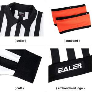 Camiseta de Árbitro de Hockey sobre Hielo EALER HRJ100, Manga Larga, Rayas Sublimadas, Secado Rápido, Unisex, Corte Regular - Product Image 3