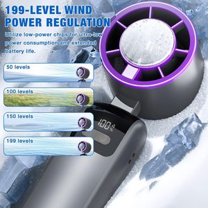 Refrigeration High Speed Cold Cooling Ice Compress Rechargeable Small Usb Portable <b>Fan</b> Adjustment LED Display <b>Handheld</b> Mini <b>Fan</b> - Product Image 3