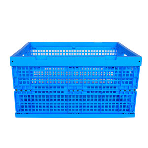 HDPE Collapsible Plastic Foldable Transport <strong>Egg</strong> <strong>Crate</strong> Moving Tote Box Container - Product Image 4