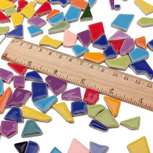 Suministros para manualidades esmaltadas populares, <span class=keywords><strong>azulejos</strong></span> de mosaico irregulares de cerámica Diy <span class=keywords><strong>rotos</strong></span> para Artes y manualidades - Product Image 2