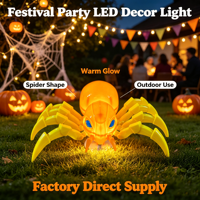 Lampe LED araignée d'Halloween, étanche IP65, lampe décorative d'extérieur, décoration de jardin, de cour, de terrasse, de fête, de vacances