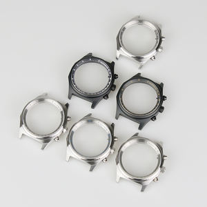 ตัวเรือนนาฬิกาสีดำด้านเคลือบไอพี ขนาด 40 มม. ทำจากสแตนเลสสตีล 316L ใช้ได้กับกลไก <span class=keywords><strong>VK61</strong></span> VK63 VK64 VK67 VK68 กระจกแซฟไฟร์ ฝาหลังแบบขันเกลียว - Product Image 2