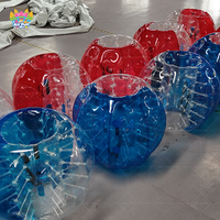 Ballon gonflable AirFunPro en bâche PVC, ballon de football à bulles humaines, ballon Zorb pour enfants et adultes, 1,2 m/1,5 m/1,8 m