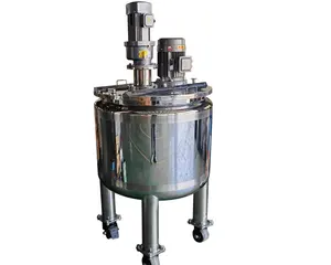 Mezclador emulsionante de 4kw con tanque para 300 kg para cremas cosméticas