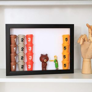 กรอบรูปติดผนัง 3 มิติ แบบกล่องเงา ทำจากไม้ MDF สีดำขาววอลนัท ขนาด 3 ซม. 5 ซม. ลึก 8x8 16x16 นิ้ว A3 A4 สำหรับใส่รูปภาพศิลปะ - Product Image 4