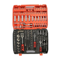 Kit d'outils à main de 172 pièces pour la réparation automobile, outils professionnels pour véhicules, clé à cliquet en acier, jeu de douilles