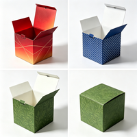 Boîtes en carton rigides noires à couvercle rabattable, sans impression, faible MOQ, pour emballage personnalisé en petites séries pour créateurs indépendants